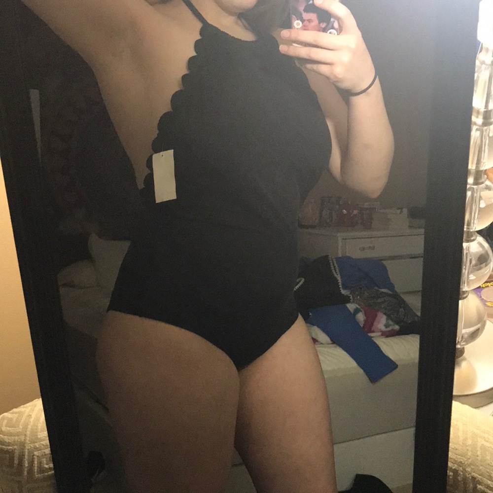 Vanilla Beach NWT Black Halter neck one piece